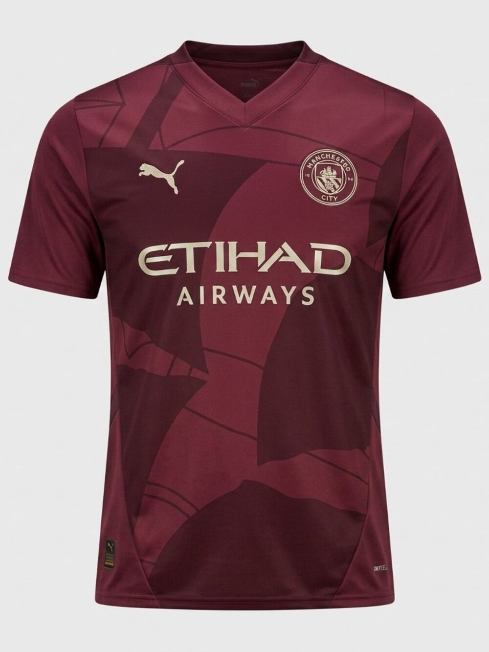 Puma Manchester City Maroon Soccer Jersey Football Shirt Mens NWT